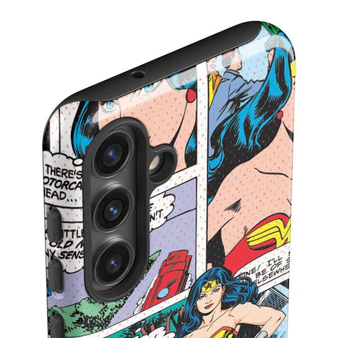 DC Comics Wonder Woman Comic Blast Galaxy S24 Plus Impact Case